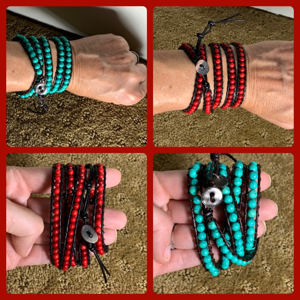 Bundle of 2 wrap bracelets